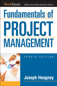 Fundamentals of Project Management, 4th Edition by Joseph Heagney