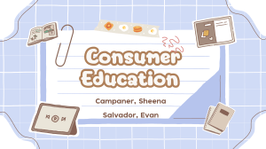 Consumer Education Presentation: Smart Buying Decisions Guide