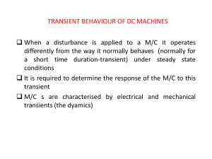 Transient Behaviour of DC Machines &ndash; Electrical Engineering Lecture