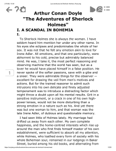 The Adventures of Sherlock Holmes by Arthur Conan Doyle &mdash; Full Text