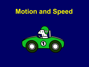Motion and Speed: Physics Presentation on Distance, Velocity & Formulas