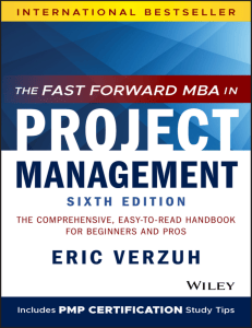  OceanofPDF.com The Fast Forward MBA in Project Management - Eric Verzuh