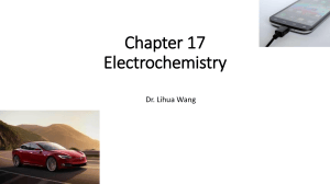 Electrochemistry Lecture Slides: Redox, Galvanic Cells, Batteries