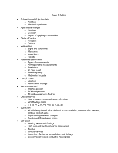 Exam 2 Outline &ndash; Health Assessment Study Guide for Nursing