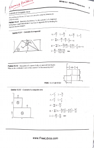 Centroids of Composite Areas &ndash; Solved Engineering Mechanics Problems