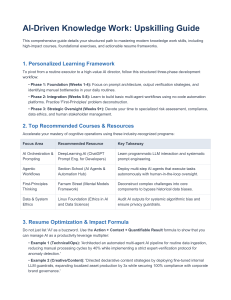 AI-Driven Knowledge Work Upskilling Guide: AI Courses & Resume Tips