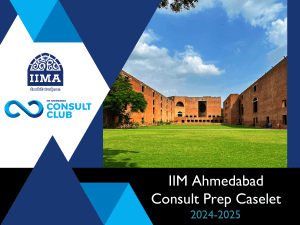 IIM A Consult Case prep caselet