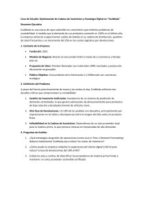 Caso de Estudio EcoModa: Cadena de Suministro y Estrategia Digital