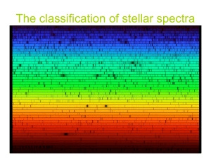 The Classification of Stellar Spectra - Astrophysics Lecture
