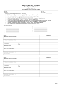 Practical Research 2 Research Consultation Form - OLFU Senior High