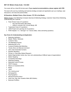 MKT 301 Midterm Study Guide Fall 2026 &ndash; Marketing Exam Prep