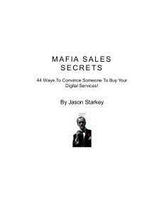 Mafia Sales Secrets: 44 Closing Techniques for Digital Services