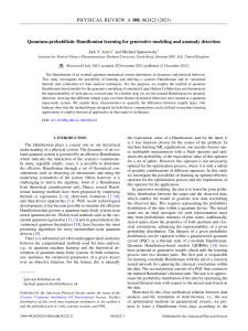 Quantum-Probabilistic Hamiltonian Learning for Generative Modeling