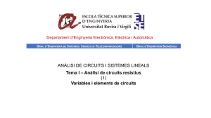 An&aacute;lisis de Circuitos y Sistemas Lineales: Variables y Elementos