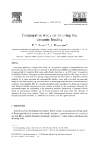 Comparative Study on Mooring Line Dynamic Loading (1999)