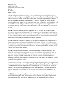 Management & Organizational Behavior: Ethical Dilemma Answers