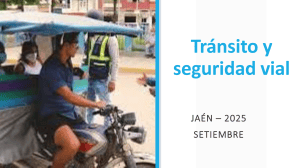 Tr&aacute;nsito y seguridad vial Ja&eacute;n 2025: cronograma D.S. 025-2024-MTC