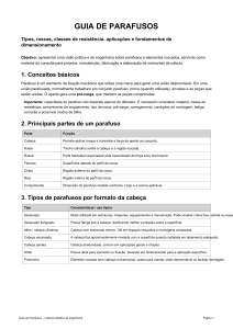Guia de Parafusos: Tipos, Roscas, Classes de Resist&ecirc;ncia e C&aacute;lculo