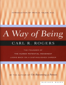 A Way of Being: Carl Rogers on the Person-Centered Approach