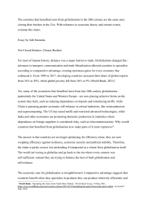 Globalisation vs Protectionism: Economics Essay on Trade Policy