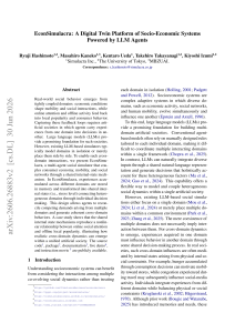 EconSimulacra: Digital Twin of Socio-Economic Systems with LLM Agents
