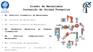 Dise&ntilde;o de Mecanismos: An&aacute;lisis Cinem&aacute;tico &ndash; Curso Universitario