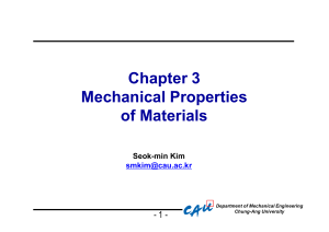 Mechanical Properties of Materials &ndash; Chapter 3 Lecture Slides