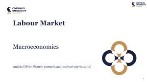 Labour Market &ndash; Macroeconomics Lecture Slides | Corvinus University