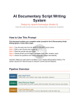 Word Collection Report Sample AI Documentary Script Writing System: 6-Stage Claude Prompt Guide