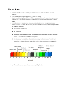 The pH Scale: Understanding Acids, Alkalis and pH Measurement