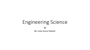 Engineering Science Lecture: Mechanics, Forces & Kinematics