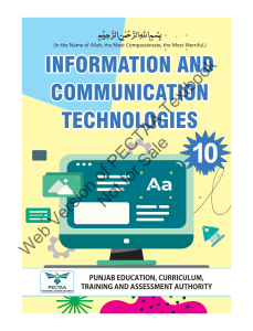 Podręcznik ICT klasa 10 &ndash; Technologie informacyjne i komunikacyjne