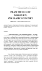 Word Collection Report Sample Islam, the Islamic Worldview, and Islamic Economics (1997)