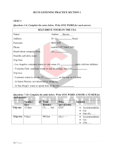 IELTS Listening Practice Section 1 &ndash; 10 Tests with Exam Questions