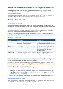AZ-900 Azure Fundamentals Plain-English Study Guide &ndash; Weeks 1&ndash;3