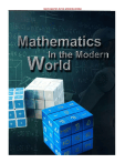 Mathematics in the Modern World: College Textbook with 7 Modules