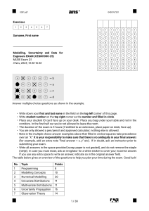 MUDE Exam Q1 2025 - Modelling, Uncertainty and Data for Engineers