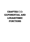 Chapter 1: Exponential and Logarithmic Functions – Practice Sheet