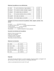 Ficha de vocabulario ELE: La Casa de Papel