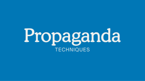 Propaganda Techniques Lesson: Ad Slogans & Persuasion Activity