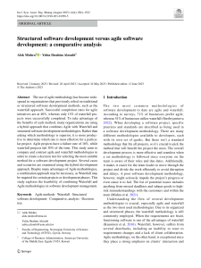 Agile vs Waterfall Software Development: Comparative Analysis