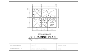 Second Floor Framing Plan | Structural Engineering Drawing S-1