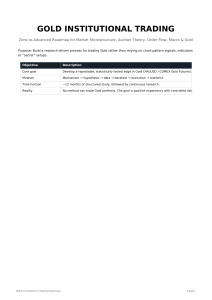 Gold Institutional Trading Roadmap: Microstructure to Macro Guide