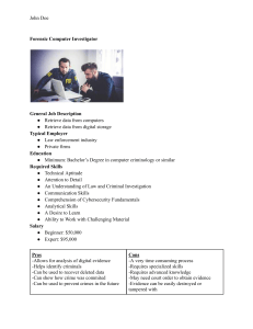 Forensic Computer Investigator: Career Guide, Salary, Skills & Pros
