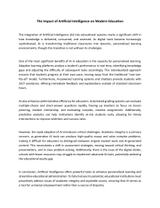 The Impact of Artificial Intelligence on Modern Education