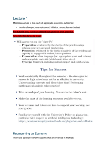 Macroeconomics Lecture 1: Intro, Economic Agents, Circular Flow