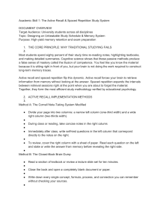Active Recall & Spaced Repetition Study System Guide for Students